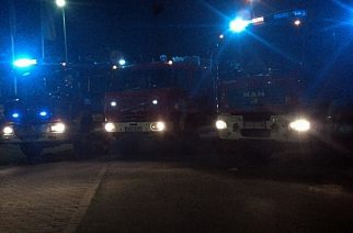 Pożar budki z automatami do gier w Chwaszczynie