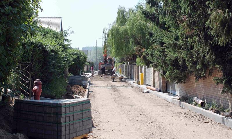 Budowa drogi w Zaworach [ZDJĘCIA]