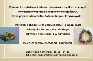 Muzeum Kaszubskie: wyplatanie wianków