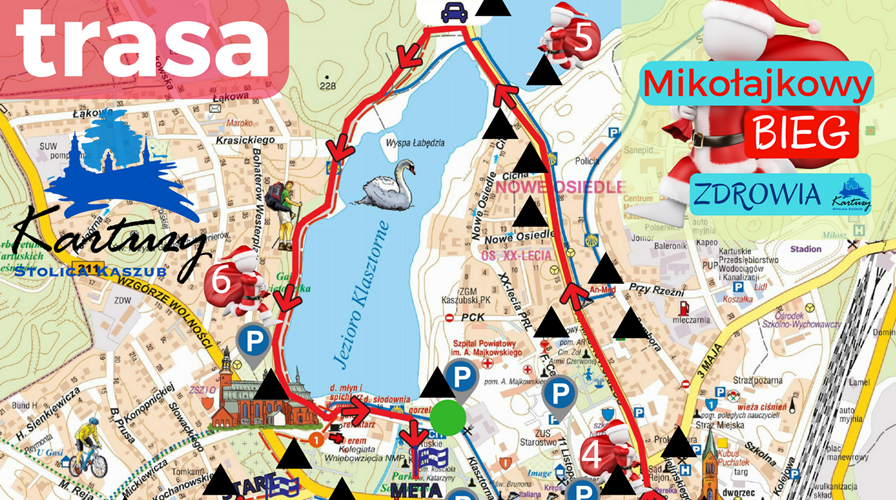 Mikołajkowy Bieg Zdrowia w Kartuzach