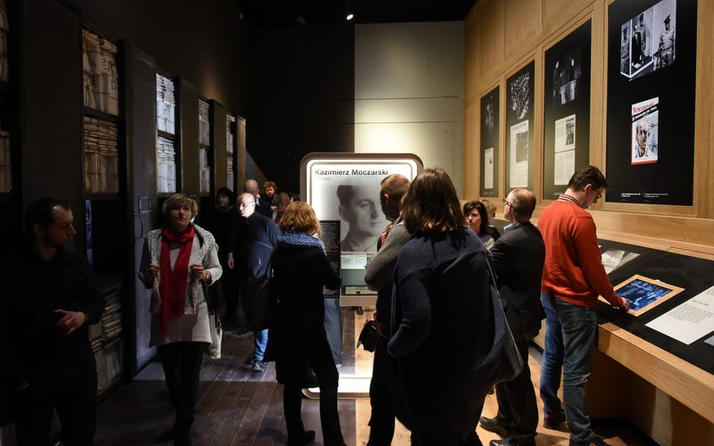 Gdańsk, 25.02.2017 Zwiedzanie wystawy Muzeum II Wojny Światowej w Gdańsku.
Fot. Roman Jocher