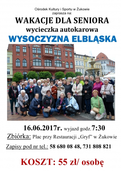 Wakacje dla seniora - wycieczka na wysoczyznę elbląską