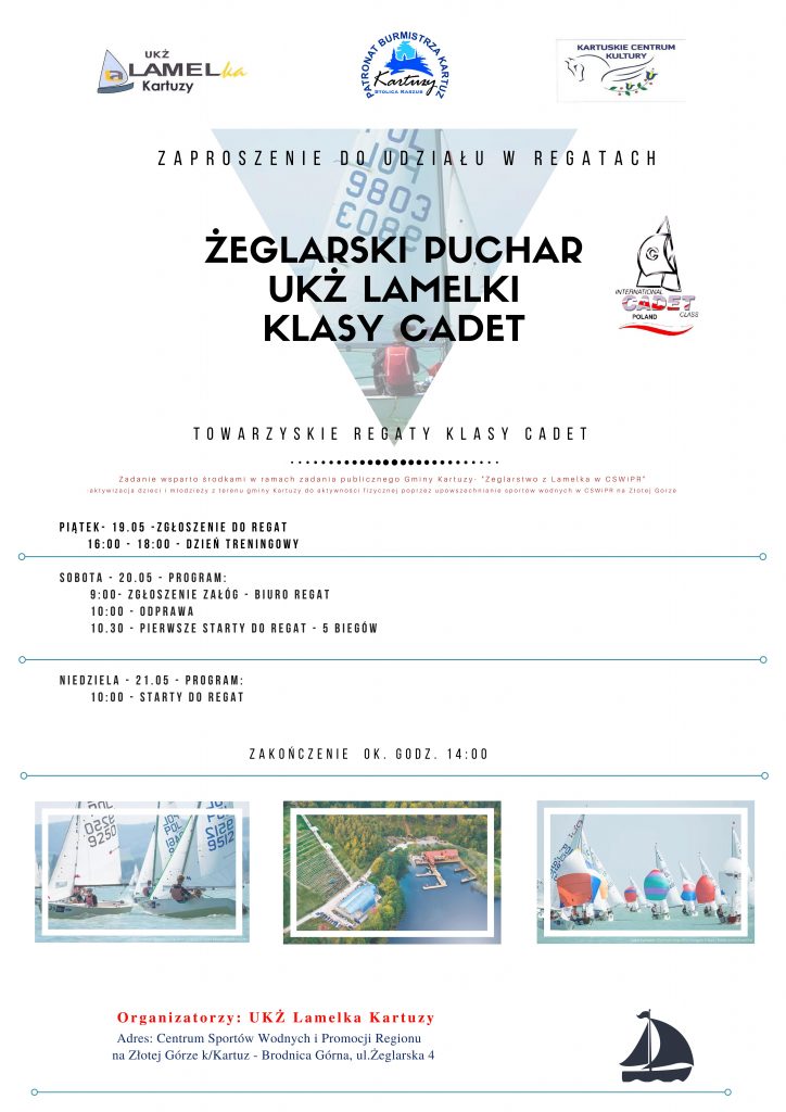 Żeglarski puchar UKŻ Lamelki klasy CADET na Złotej Górze