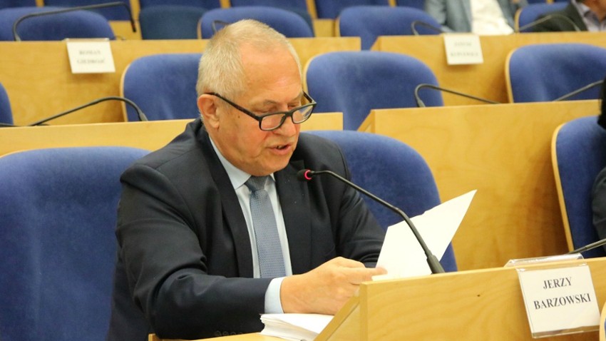 Jerzy Barzowski, przewodniczący klubu PiS. Fot. Aleksander Olszak/ pomorskie.eu