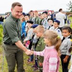 Harcerze z Hufca Kościerzyna przywitali prezydenta Andrzeja Dudę [ZDJĘCIA]