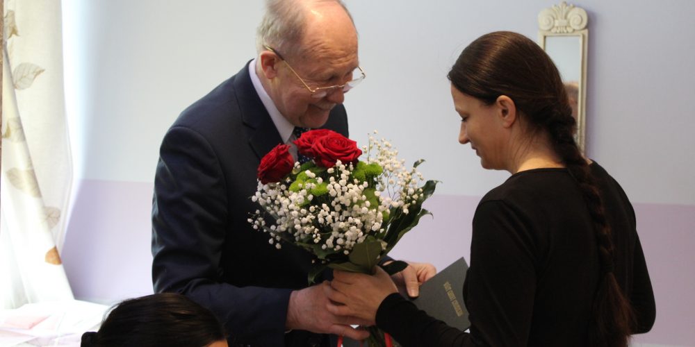 Wójt Jerzy Grzegorzewski pogratulował Irenie Brzeskiej