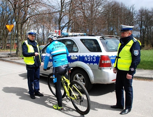 Działania „Bicykl” na kartuskich drogach