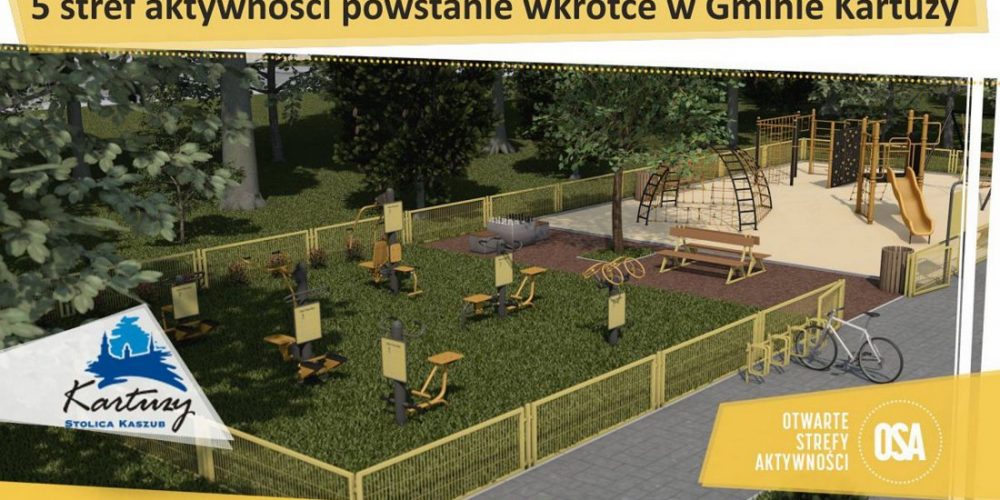 Pięć stref aktywności już wkrótce w gminie Kartuzy