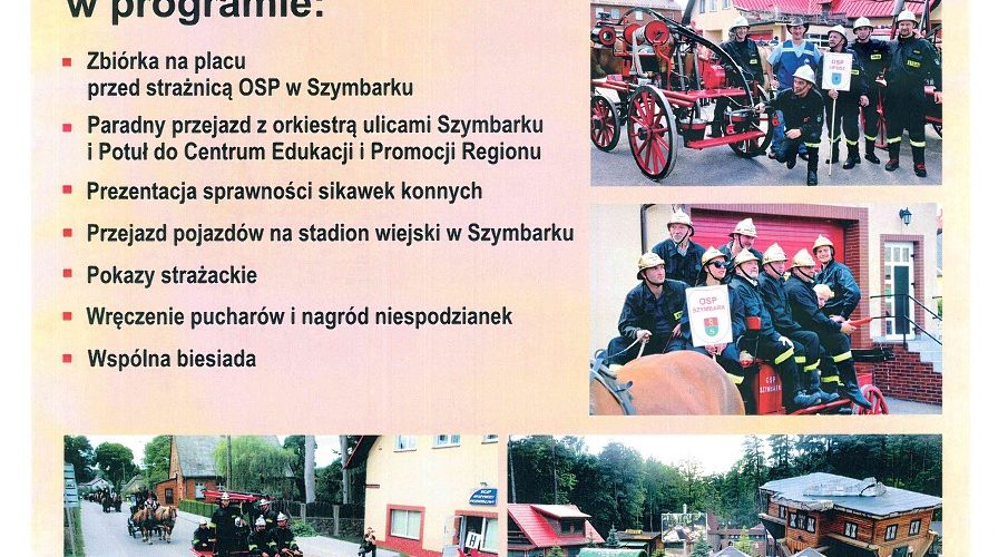 W niedzielne popołudnie ulicami Szymbarku przejedzie VI Wielka Parada Konnych Sikawek Strażackich!