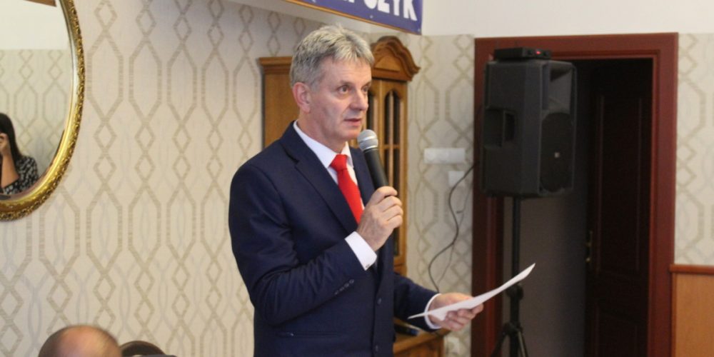 Konferencja prasowa Marka Trepczyka, kandydata na burmistrza Żukowa