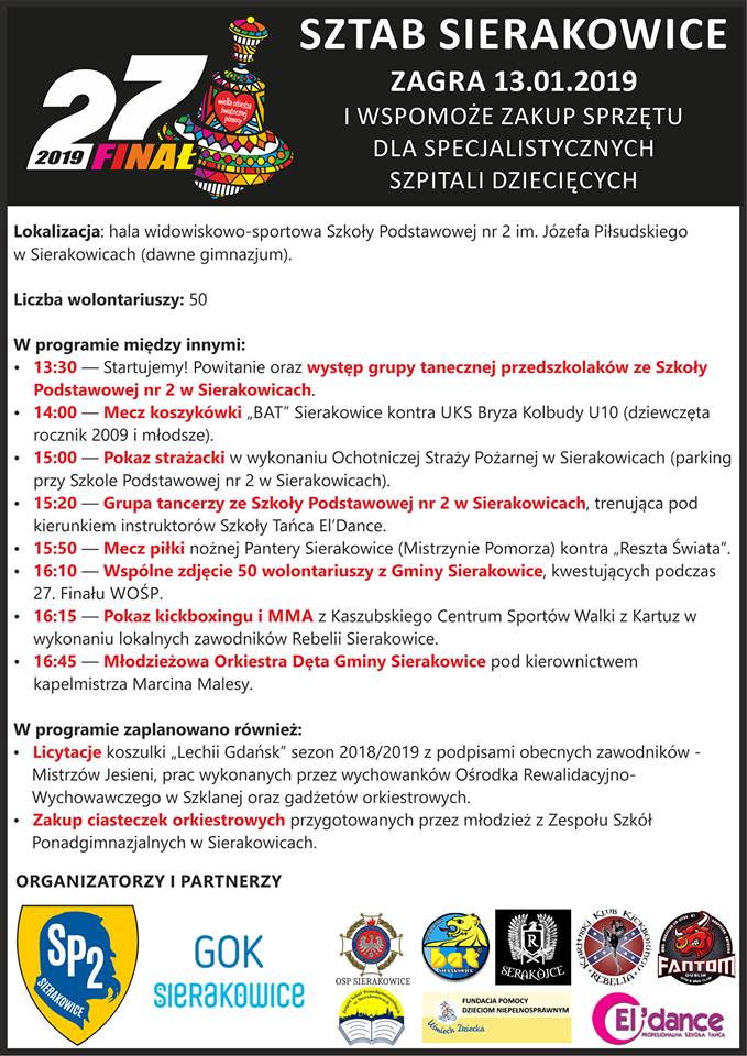 WOŚP w Sierakowicach!