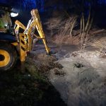 Zasypane koryto Raduni – droga w Rutkach nieprzejezdna