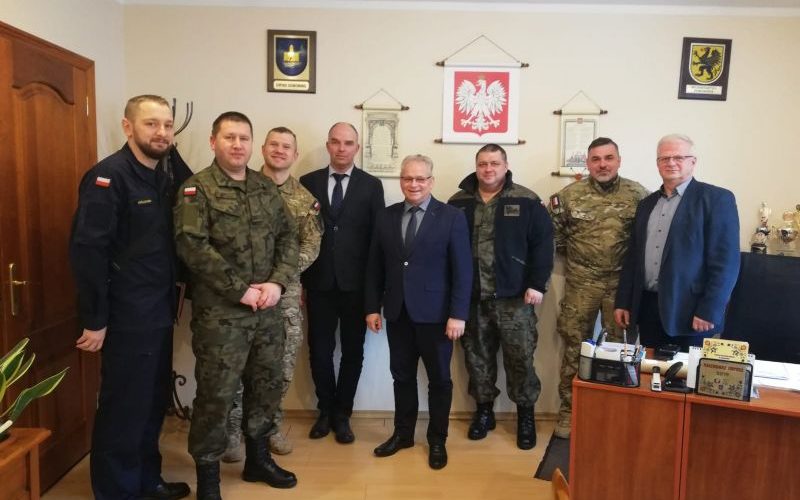 Przedstawiciele Akademii Marynarki Wojennej spotkali się z Wójtem Gminy Somonino