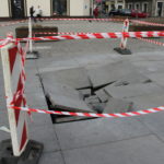 Fontanna na kartuskim Rynku uszkodzona [ZDJĘCIA]