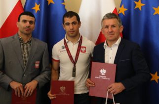 Srebrny medalista Gevorga Sahakyan na spotkaniu z Ministrem Sportu