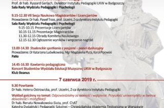 Niedługo Dni Instytutu Pedagogiki Uniwersytetu Kazimierza Wielkiego