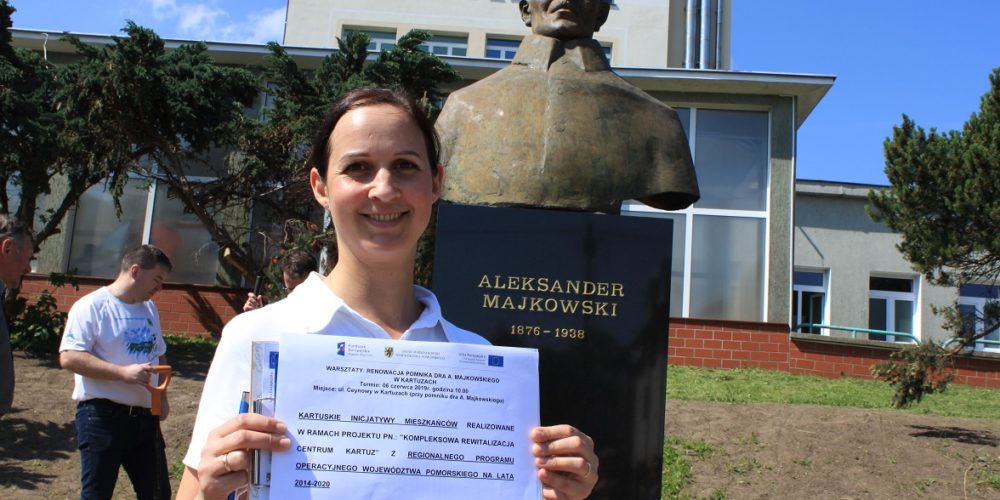 Pomnik Aleksandra Majkowskiego w Kartuzach przechodzi metamorfozę! [ZDJĘCIA]