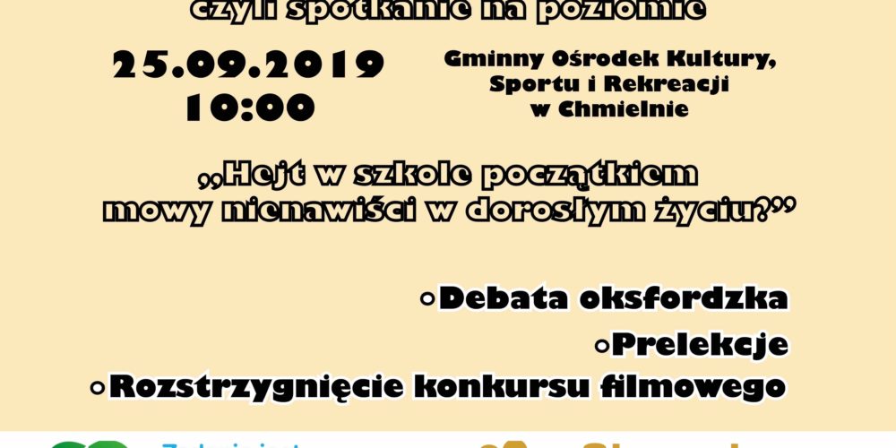 W Chmielnie odbędzie się spotkanie profilaktyczno-edukacyjne „Nie bądź dzbanem 2019”