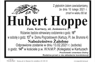 Zmarł Hubert Hoppe (nekrolog)