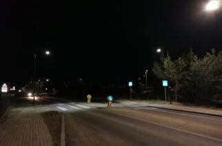 Przodkowo. Nowe oświetlenie przejść dla pieszych przy stacji benzynowej i przy „Biedronce”