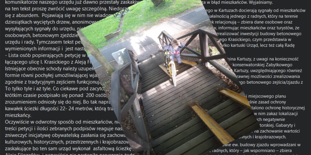 Kartuzy. Facebookowych wojenek ciąg dalszy. „W zarodku gaszona jest inicjatywa obywatelska…”