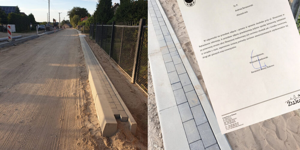 Rębiechowo. Powstał „chodnik dla kotów”? Samorząd wyjaśnia… krótko