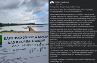 Kartuzy. Apel radnego o kąpielisko: „W przyszłorocznym budżecie trzeba zabezpieczyć finanse na ten cel…”