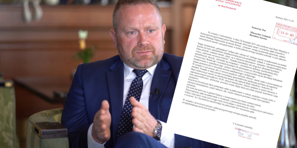 Kartuzy. Mariusz Treder: „Ustalono stawki za parkowanie, które są nierealne i niesprawiedliwe…”