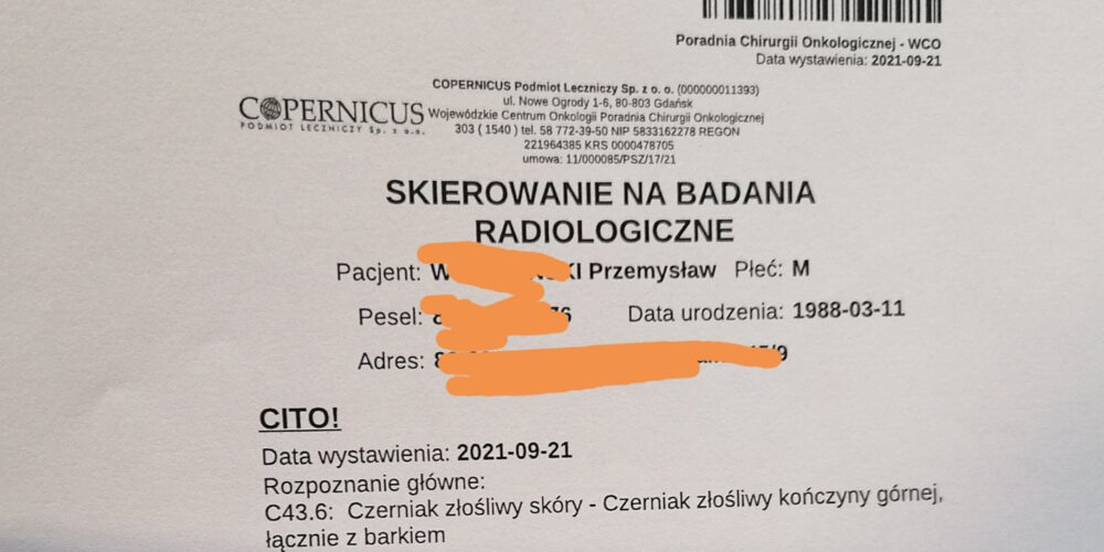 Dzierżążno. 33-latek walczy z rakiem. Potrzebna pomoc