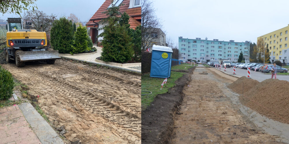 Kartuzy. Prace drogowe w toku. Na os. Wybickiego powstać ma dzięki temu więcej miejsc parkingowych