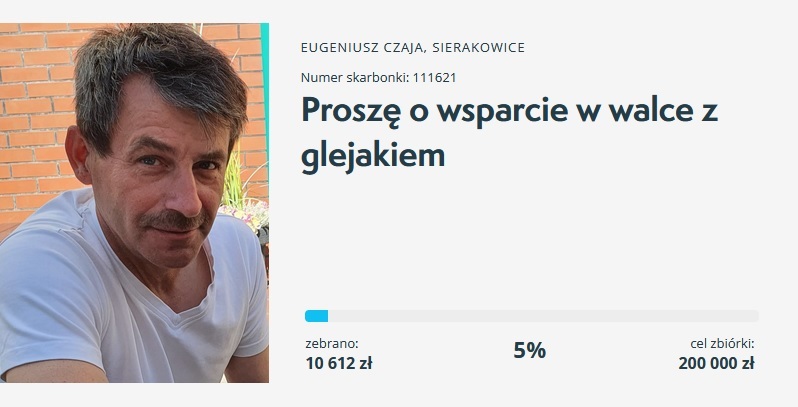 Sierakowice. 53-latek walczy z glejakiem. Potrzebna pomoc