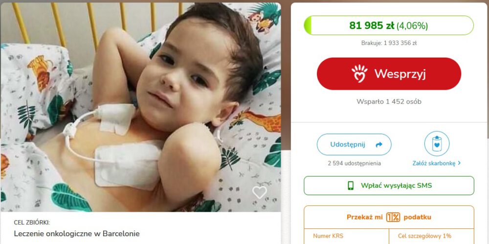 Borowo. Trwa zbiórka na leczenie 2-letniego Wiktora