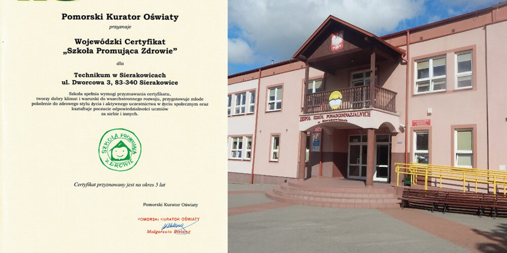 Sierakowice. Liceum i technikum skutecznie promują zdrowie