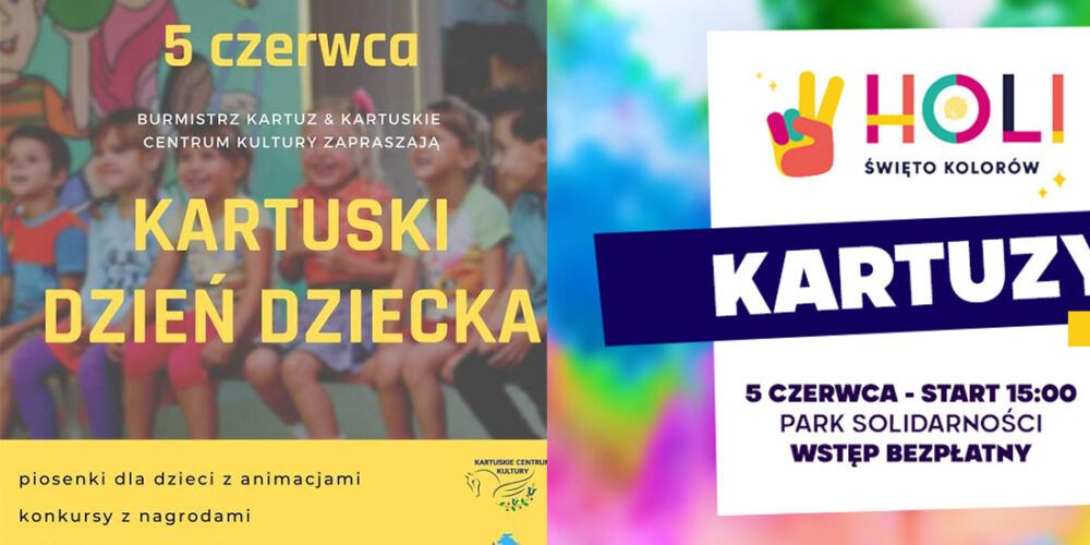 Kartuzy. Kartuski Dzień Dziecka i HOLI Święto Kolorów już w niedzielę