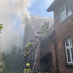 Kiełpino. Pożar budynku przy ul. Szkolnej. Straty są ogromne