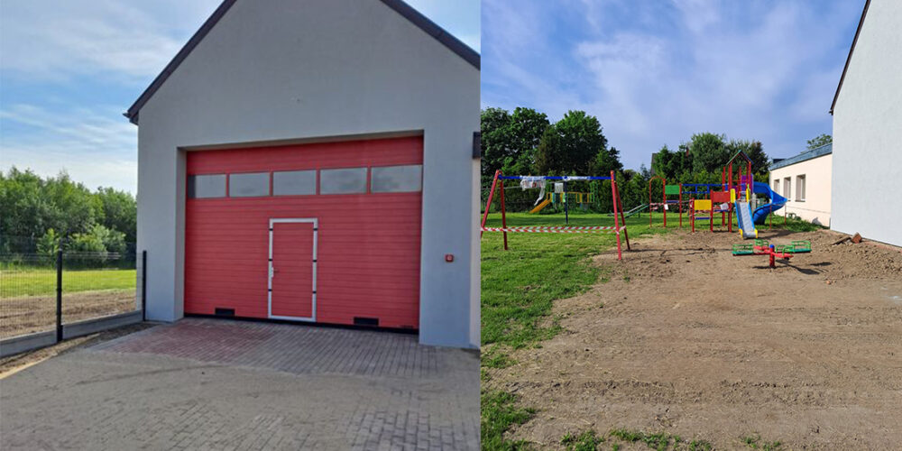 Tokary. Budowa garażu przy OSP zakończona