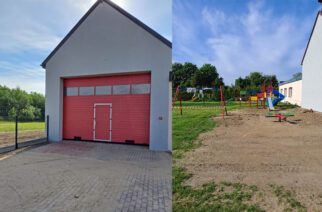 Tokary. Budowa garażu przy OSP zakończona