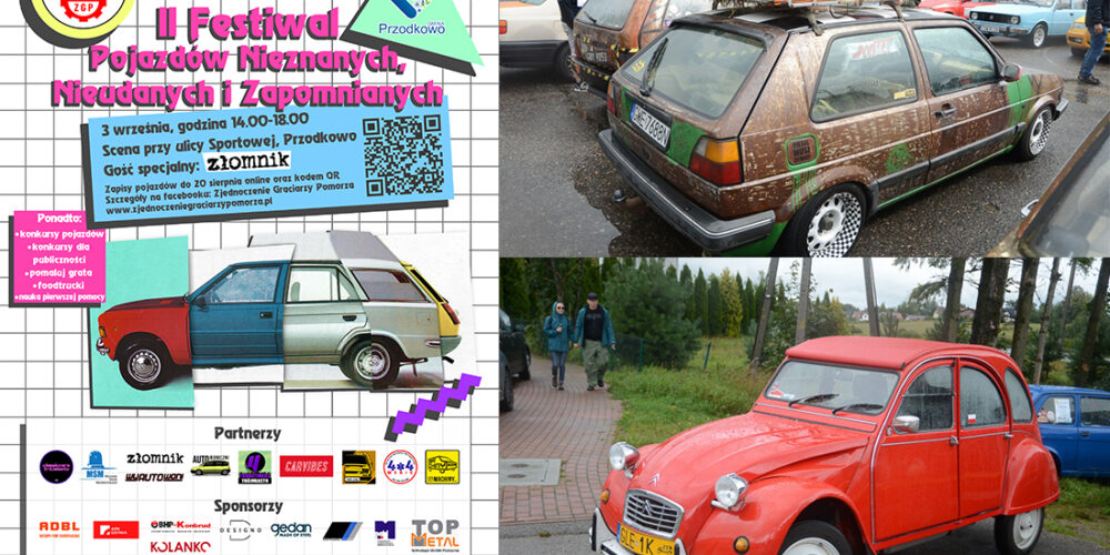 Przodkowo. Druga edycja Festiwalu Pojazdów Nieznanych, Nieudanych i Zapomnianych już niedługo!