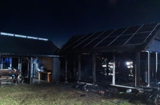 Żukowo. Ogień strawił sauny wolnostojące