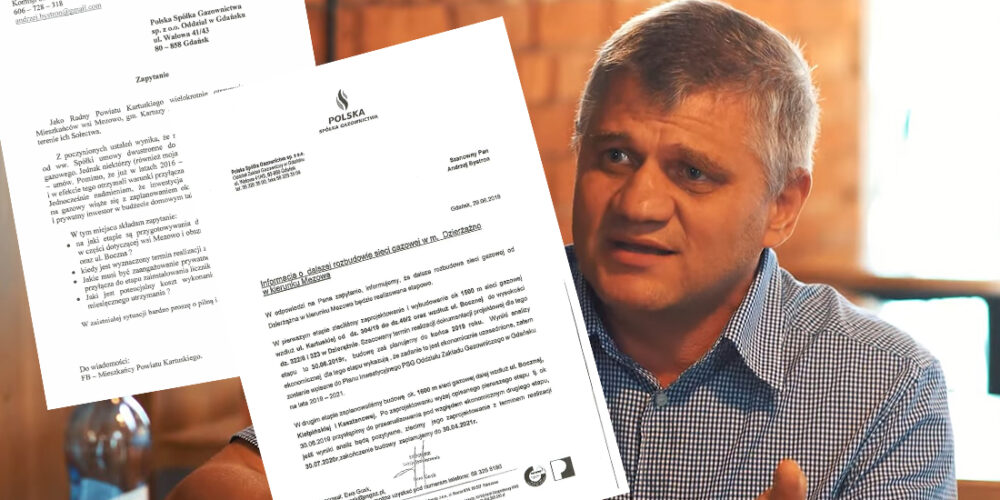 Mezowo, Dzierżążno. A. Bystron o rozbudowie sieci gazowej: „To kolejny przykład, że należy być cierpliwym i metodycznym…”