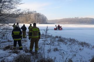 Pow. kartuski. Policja ostrzega przed wchodzeniem na zamarzniętą wodę