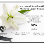 Kondolencje Wójta Gminy Przodkowo dla Wójta Gminy Somonino