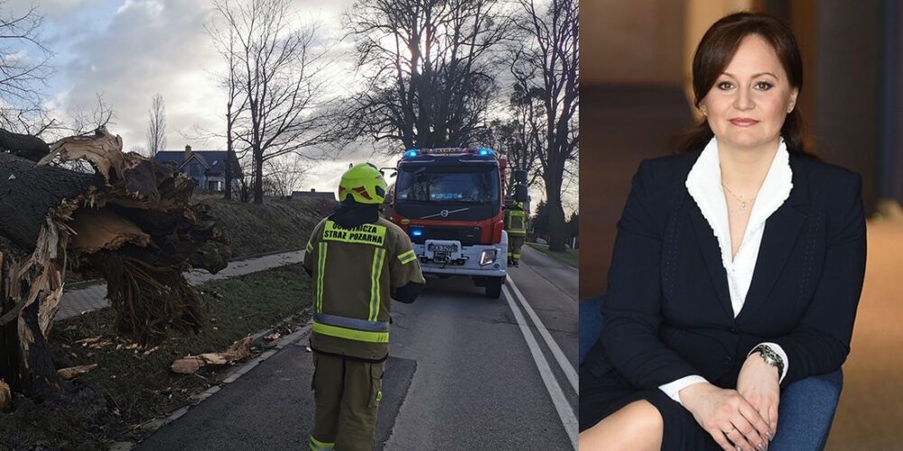 Żukowo. Mariola Zmudzińska dziękuje strażakom