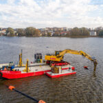 Kartuzy. Usuwanie osadów z J. Karczemnego na ukończeniu