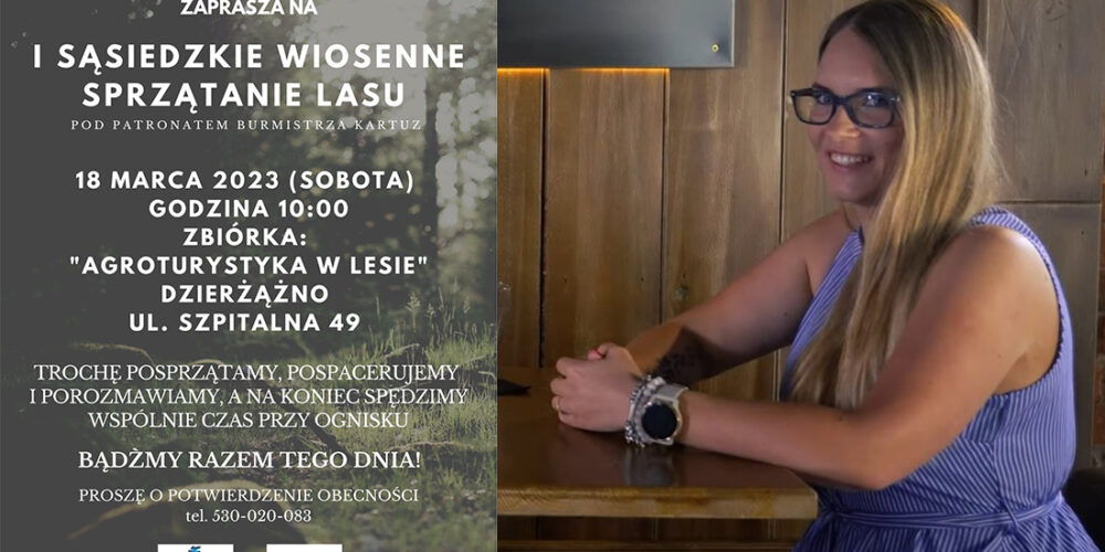 Dzierżążno. Ciekawa inicjatywa radnej. Zaprasza na wspólne sprzątanie lasu