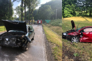 Grzybno, Ręboszewo. Weekendowe zdarzenia drogowe. Jedna osoba w szpitalu