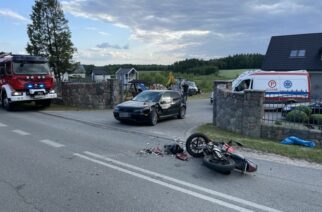 Bącka Huta. 17-letni motocyklista poszkodowany w wypadku