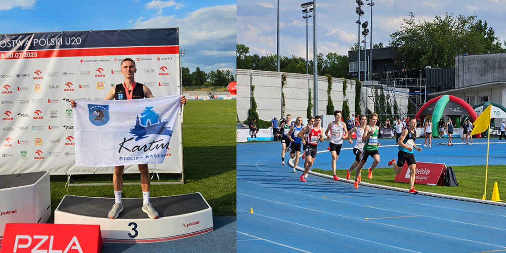 Karol Makiła z l brązowym medalem Mistrzostw Polski U20
