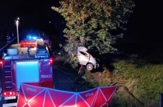 Borcz. Tragiczny wypadek. Kierowca zginął na miejscu