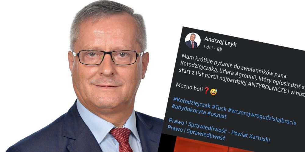 Andrzej Leyk pyta sympatyków M. Kołodziejczaka: „Mocno boli?”